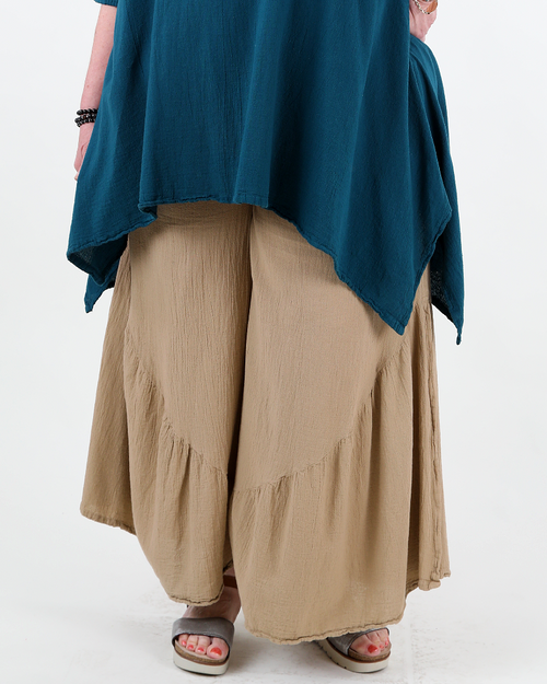 100% cotton Breeze pants taupe - Oh my Gauze!