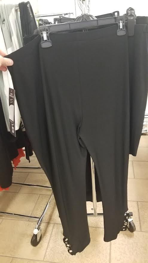 Leggings noirs avec détail métallique en bas - Michael Tyler