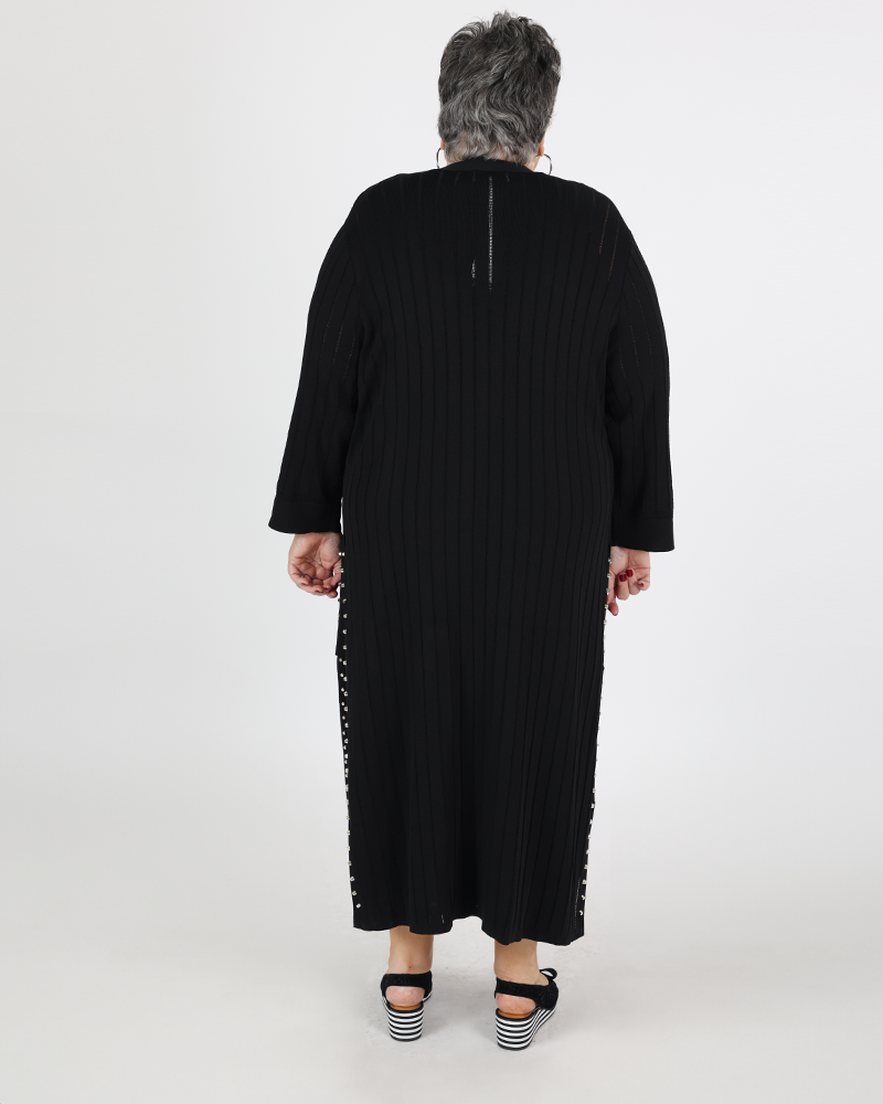 Light Viscose Nylon Cover-Up black - Joseph Ribkoff
