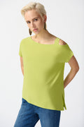 Top Asymétrique Vert Citron - Joseph Ribkoff