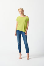 Top Asymétrique Vert Citron - Joseph Ribkoff