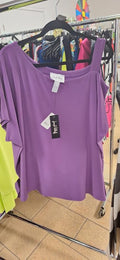 Asymmetrical Top Purple - Joseph Ribkoff