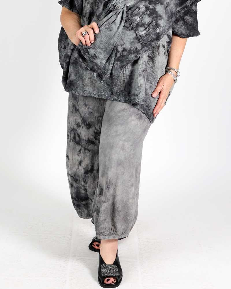 Pantalon Coraire Noir Délavé - Oh my Gauze!
