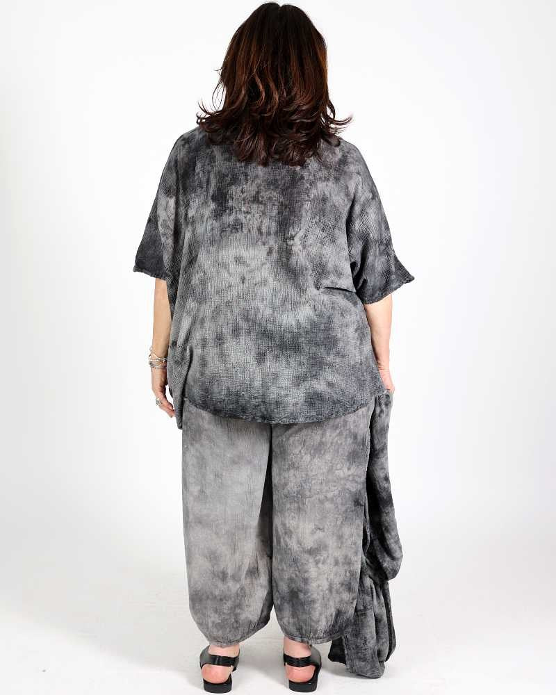 Pantalon Coraire Noir Délavé - Oh my Gauze!