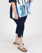 Nata Navy Blue Trousers - G!OZE