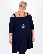Robe Bleu Marine Nicole - G!Ozé