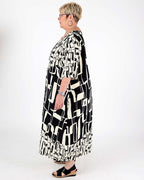 Black and White Dress Nectarine - G!Ozé