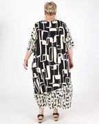 Black and White Dress Nectarine - G!Ozé