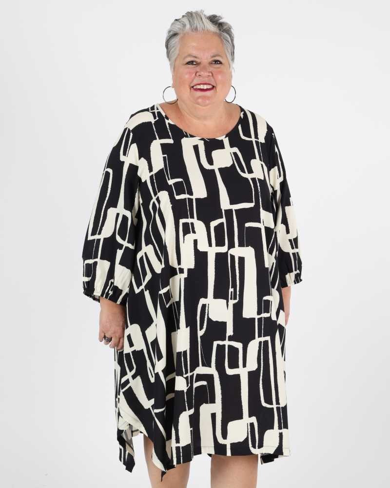 Black & White Dress Nacre - G!Ozé