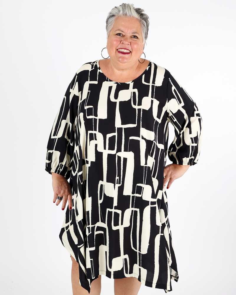 Black & White Dress Nacre - G!Ozé