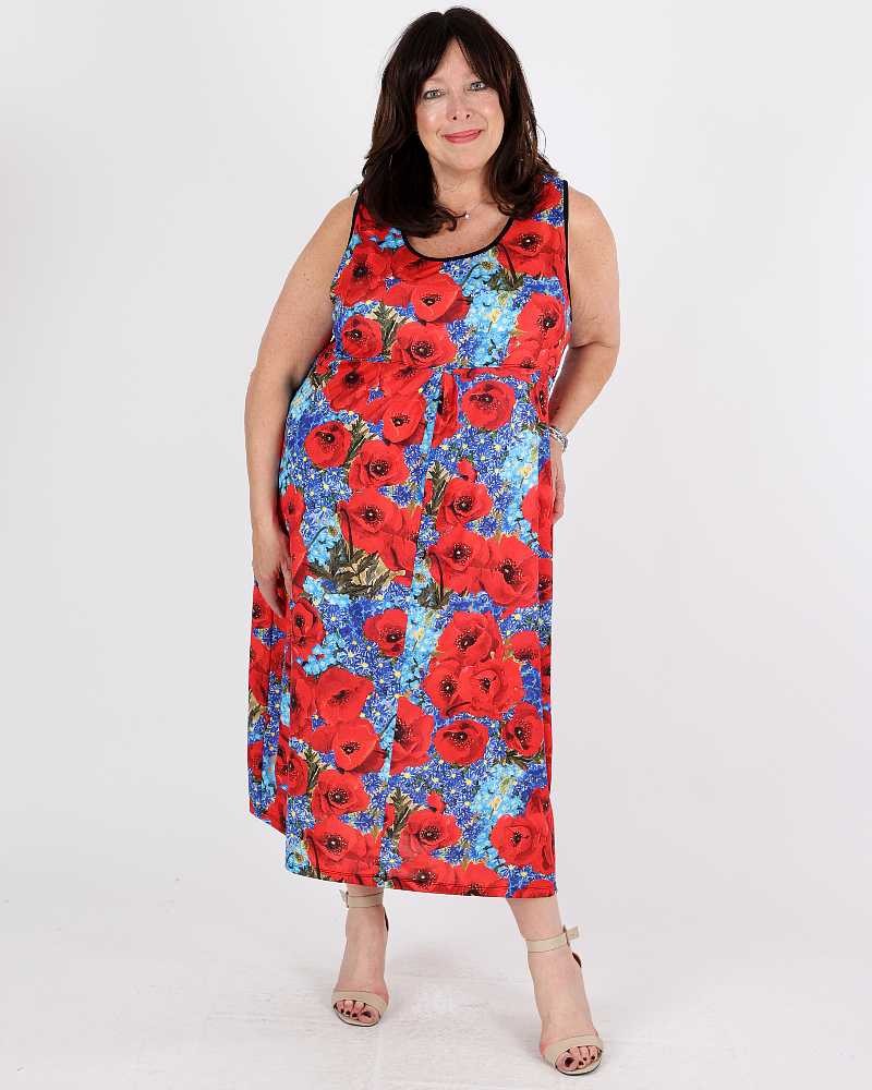 Angie Coquelicot  Dress - Maloka