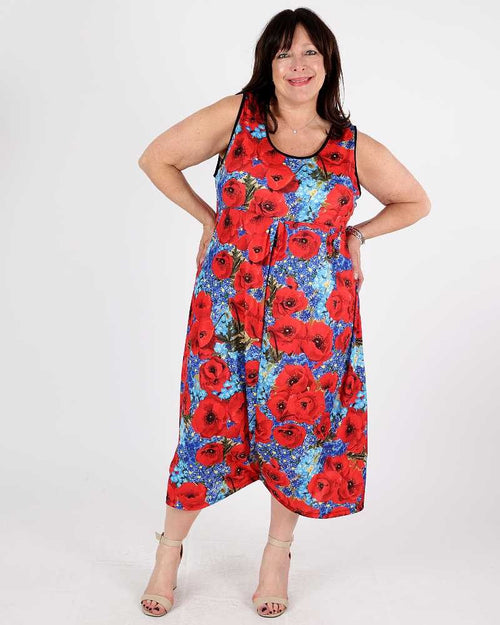 Angie Coquelicot  Dress - Maloka