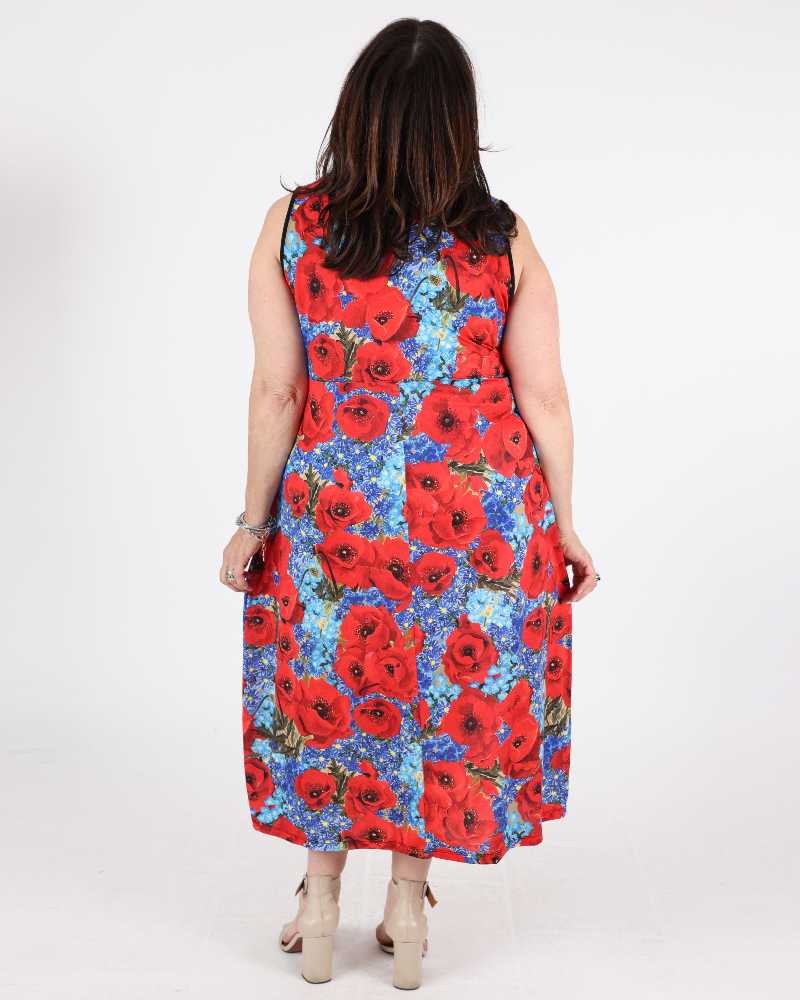Angie Coquelicot  Dress - Maloka