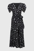 Robe portefeuille en chiffon à pois - Joseph Ribkoff