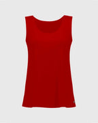 Silky Knit Scoop Neck red camisole - Joseph Ribkoff
