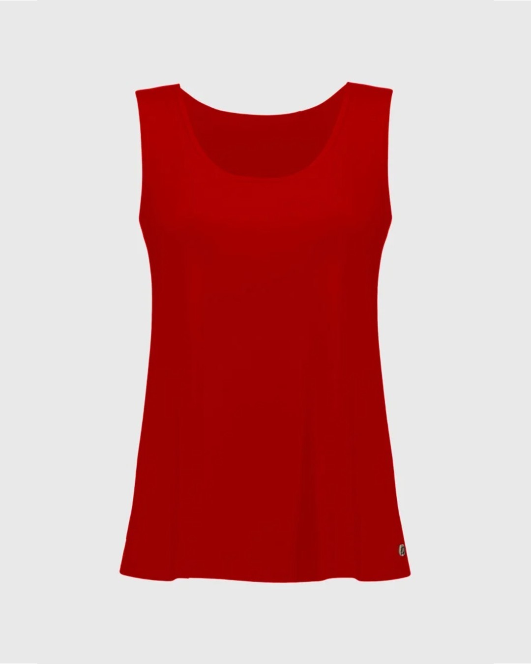 Silky Knit Scoop Neck red camisole - Joseph Ribkoff