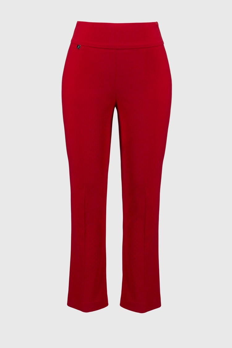 Pantalon Court Jacquard Texturé à Enfiler - Joseph Ribkoff