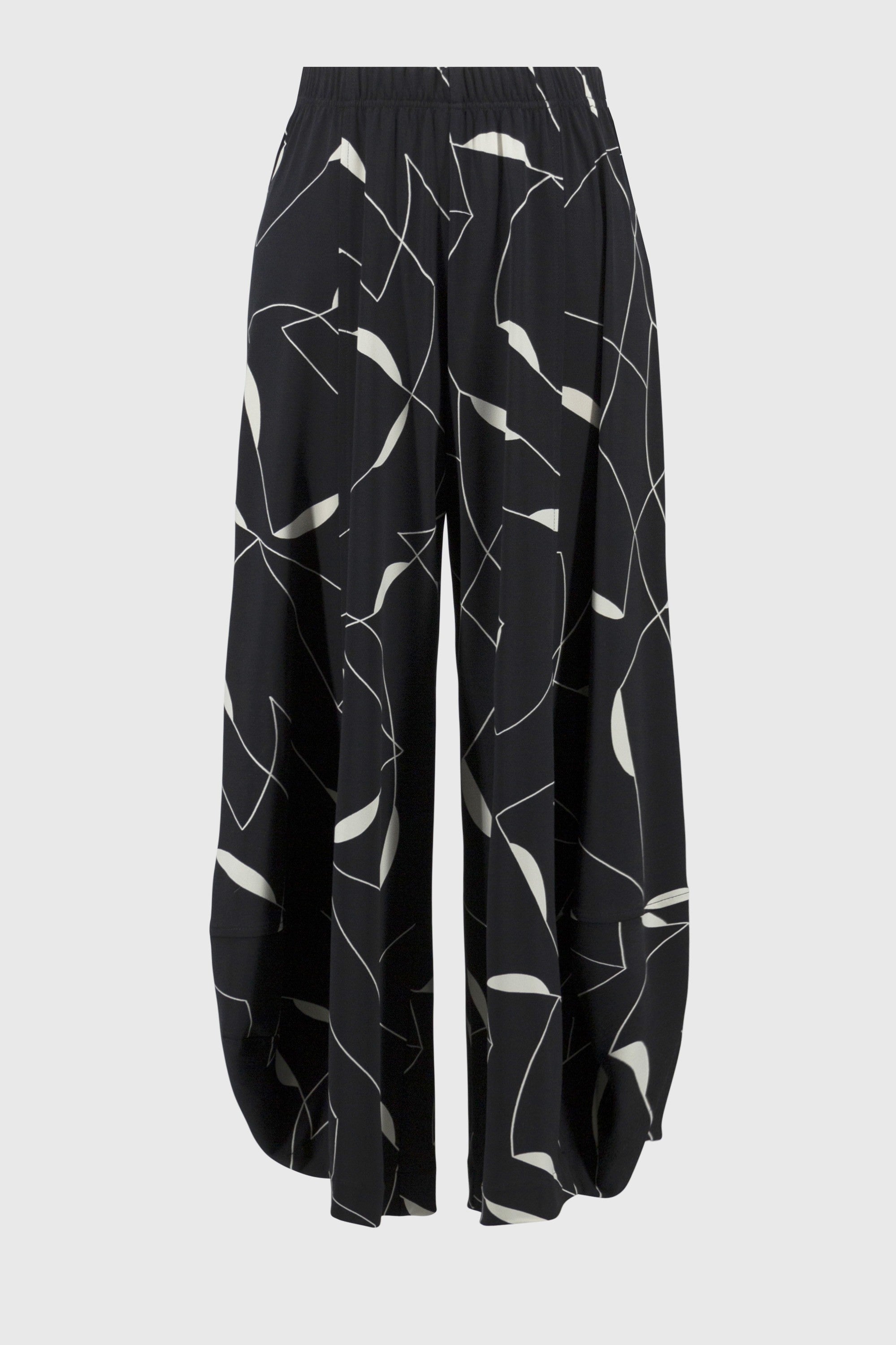 Pantalon Culotte Tricot Soyeux Imprimé Géométrique - Joseph Ribkoff
