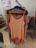 Basic viscose salmon tank top _ Matte