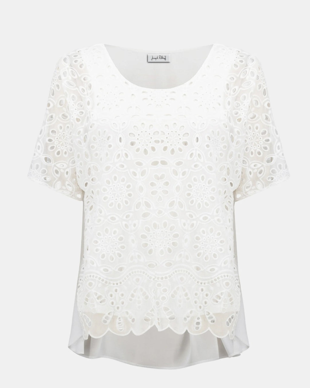 Embroidered Georgette Boxy Top - Joseph Ribkoff