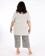 Gauze Asymmetrical Boxy Top - Joseph Ribkoff