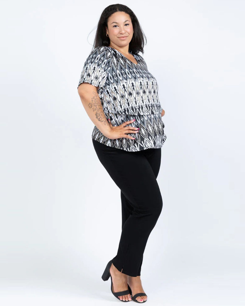 Everyday Straight Leg Pull On Pant - Black LABB