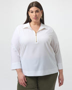 Stretch Poplin Straight Top - Joseph Ribkoff