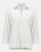 Stretch Poplin Straight Top - Joseph Ribkoff