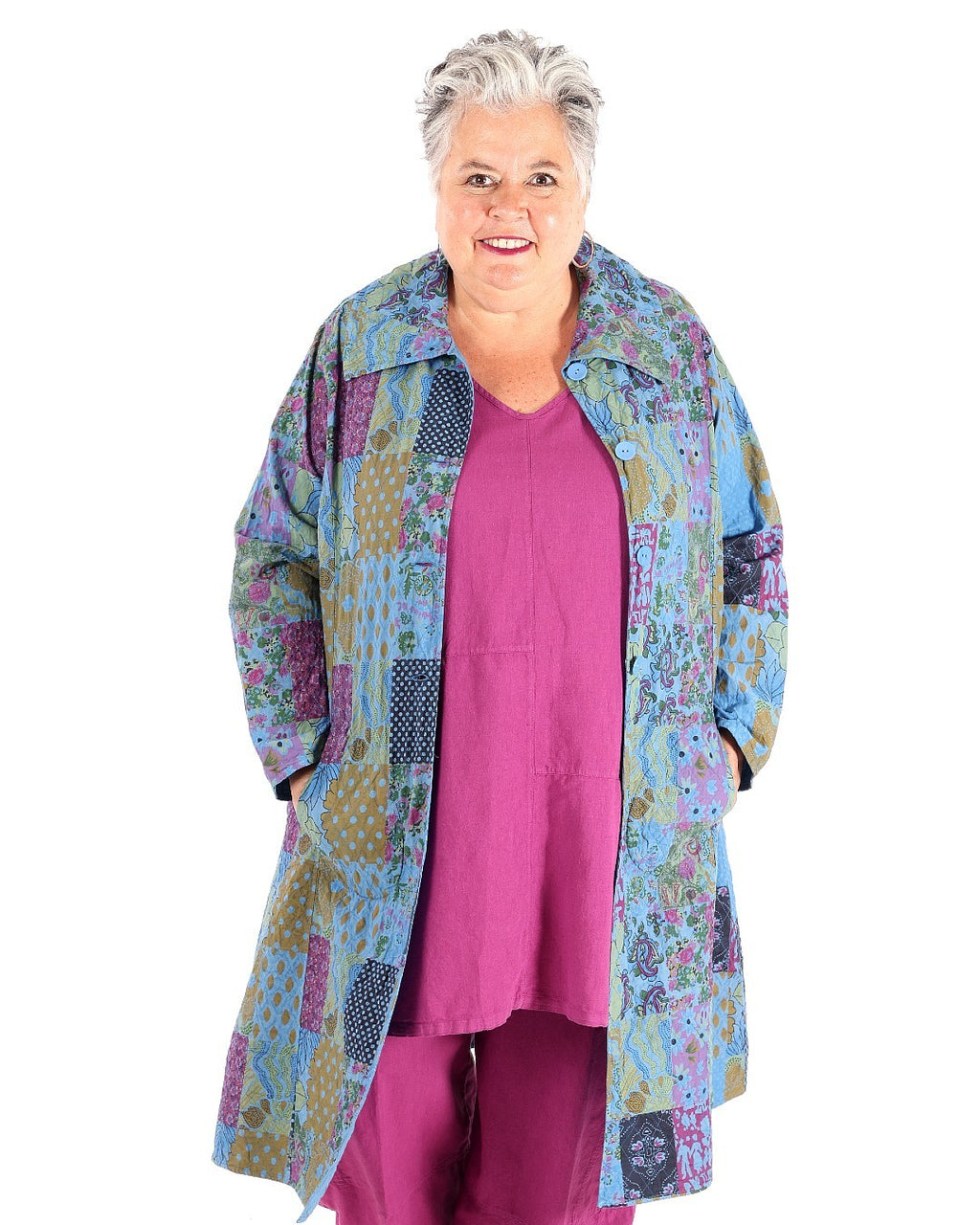 Rosalie 100% cotton reversible jacket - Parsley & Sage