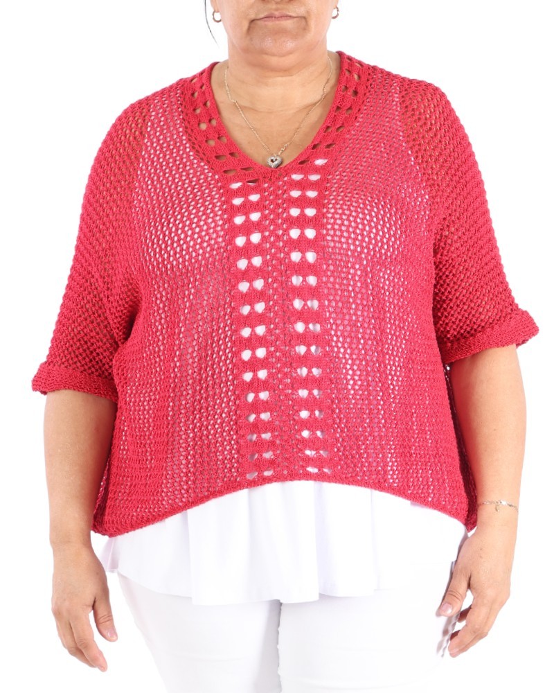 Red Watermelon Sweater - Marie la Lune