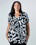 Draped Top- Black LABB