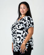 Draped Top- Black LABB