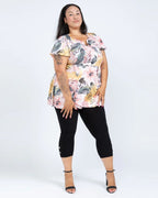 Legging Capri 2 Boutons - Black LABB