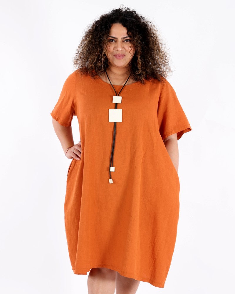 Orange Roman Dress - G!Ozé