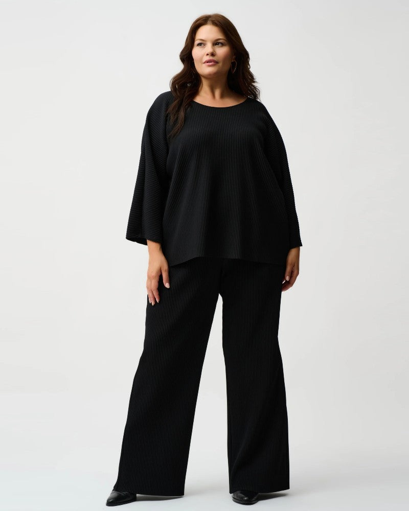 Pleated Scuba Crepe Boxy Top - Joseph Ribkoff