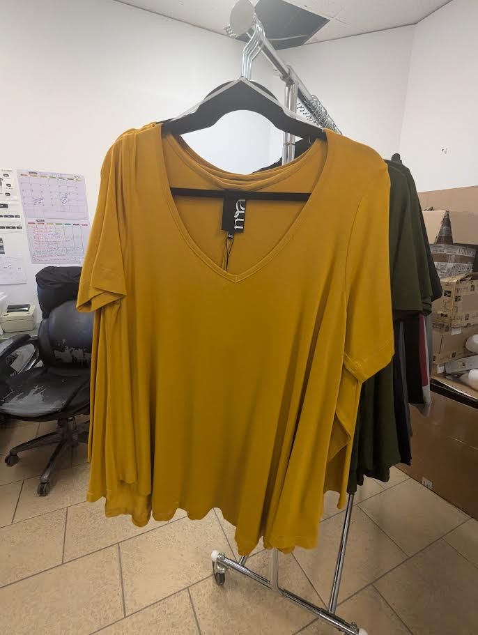Mustard basic top - Mat
