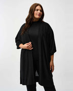 Sweater Knit Cover-Up with Iron-On Detail - Joseph Ribkoff