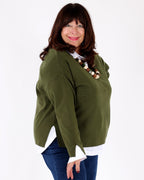 Khaki Cistus sweater - Dull