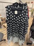 Polka Dot mixed Tunic Dress Tirelire  - G!Ozé