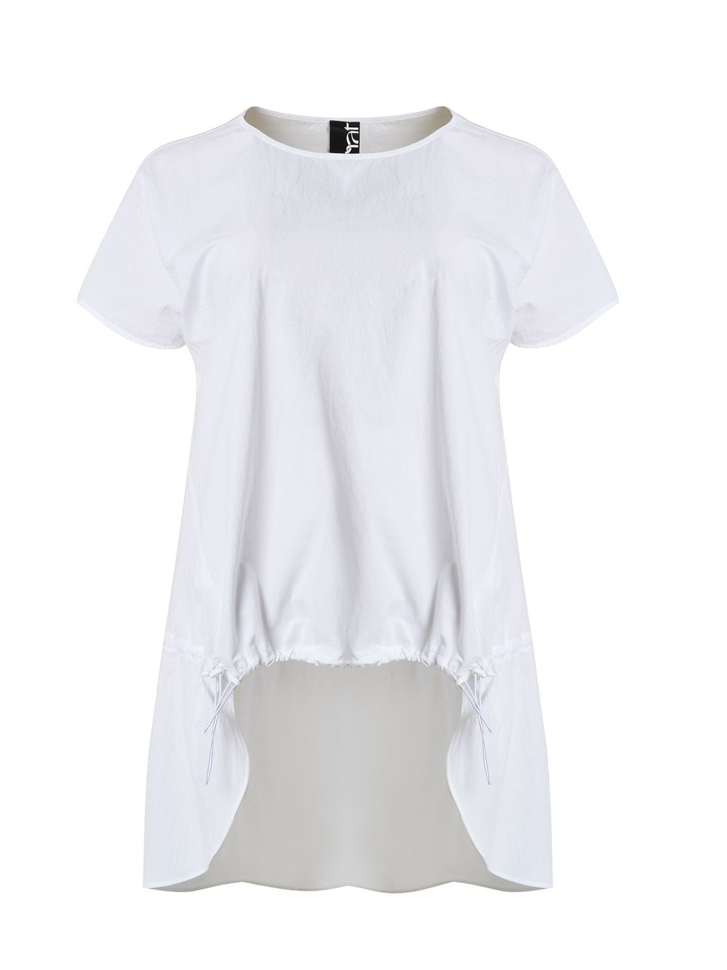 Short-sleeved cotton and poplin T-shirt – Mat