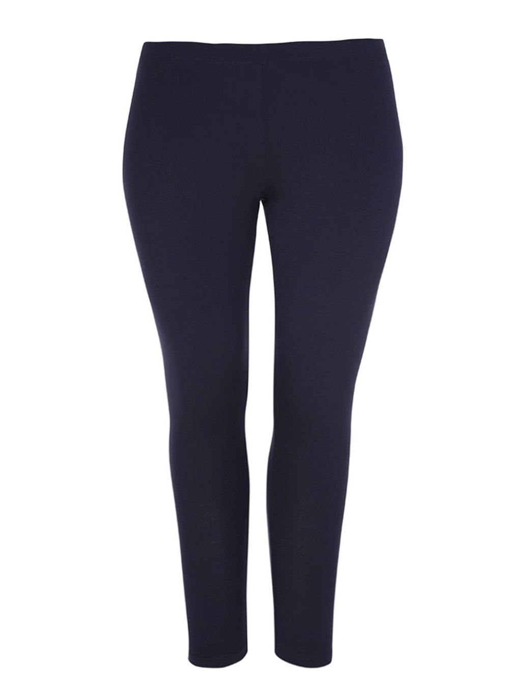 Navy Blue Basic viscose leggings -  Mat