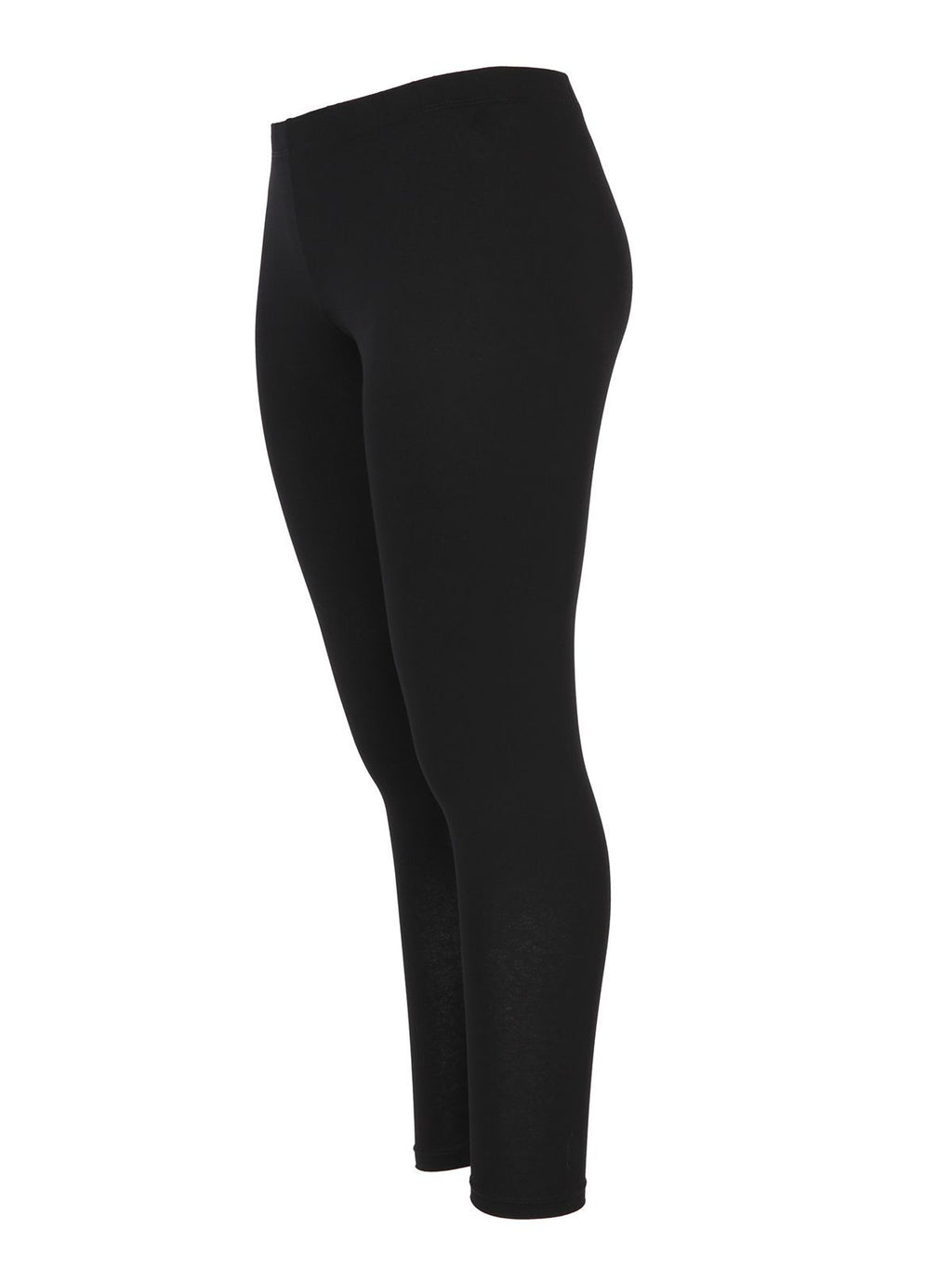 Black Basic viscose leggings -  Mat