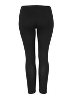 Black Basic viscose leggings -  Mat