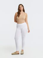 White Basic viscose leggings -  Mat