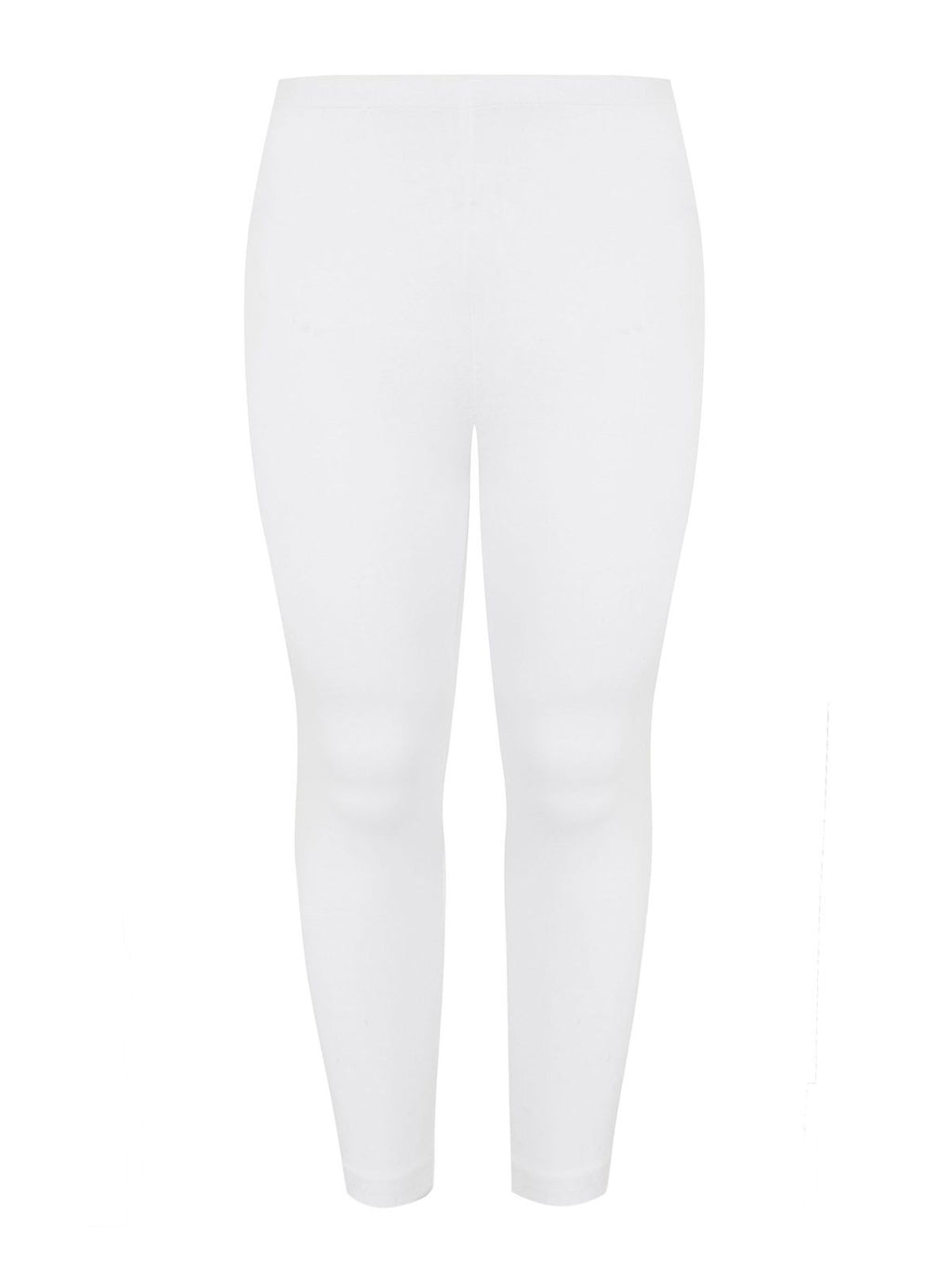 White Basic viscose leggings -  Mat