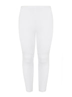 White Basic viscose leggings -  Mat