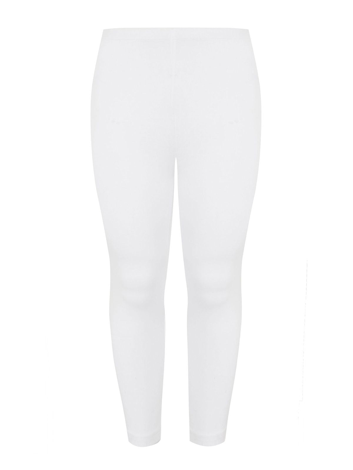 White Basic viscose leggings -  Mat