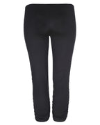 Navy Blue Basic cropped leggings -Mat