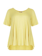 Basic curve hem yellow top - Matt