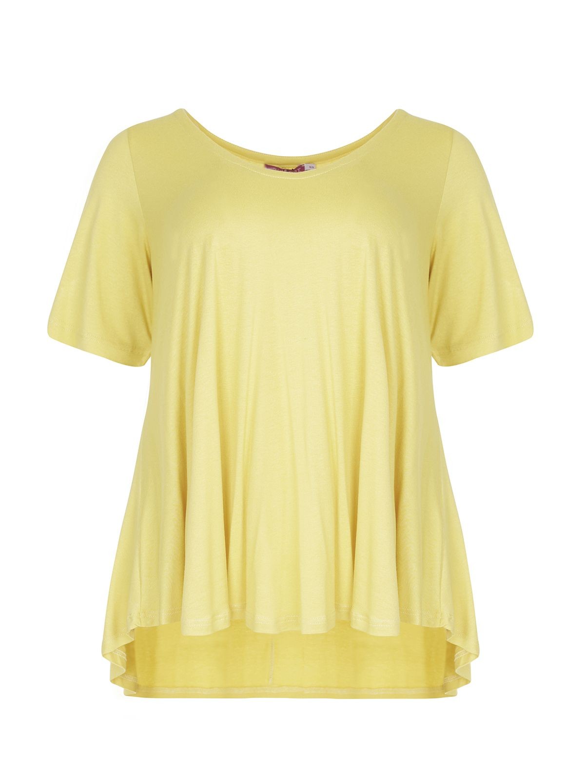 Basic curve hem yellow top - Matt
